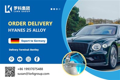 Lork Group - Haynes 25 (L605) Kobalt qotishma plitalarini Bentley Motorsga ek...